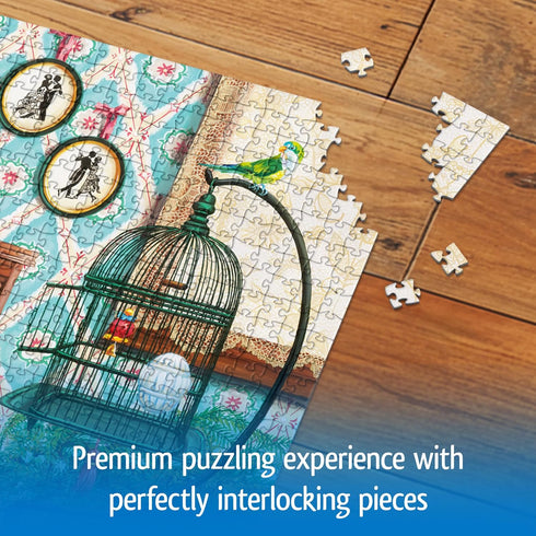 1000 Wonder Forge Piano Cat Piece Jigsaw Puzzle for Adults | Unique, Perfectly-Fitting Pieces | Fun, Vibrant Imagery |