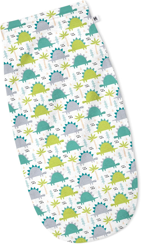 Henry Hunter Baby Swaddle Sack, Soft Stretchy Cotton Swaddles for Newborns, Pack of 3, Dinosaur, Shark, Light Heather