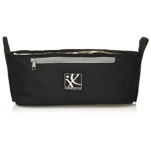 J.L. Childress Cargo 'N Drinks Parent Tray, Universal Stroller Organizer, Insulated Cup Holders, Black