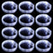 LED Light up Bracelets, White Glow Wristbands Party Favors, 12 Pack for Birthday, Halloween, Kids over 3 Years