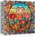 PICKFORU 1000 Piece Stained Glass Flower Puzzles for Adults - Colorful Floral Art