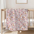 Selgkds 50x60inch Cute Geese Boho Flowers Baby Blankets for Girls Boys Infants Toddler Crib Stroller Pink Spring Ducks