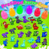 24 Pack 2.7inch Kiss Monkey Prefilled Easter Eggs with Toys, Easter Eggs Filled with Dinosaur Pop Toys, Easter Basket
