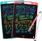 2 Packs LCD Writing Tablet, 8.5 Inch Colorful Doodle Pads for Kids 3-6 Years, Educational Travel Game Toys, Pink+Blue