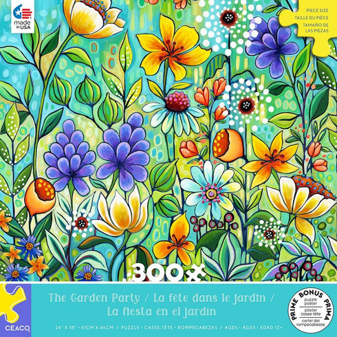 Ceaco - The Garden Party - 300 Oversized Piece Jigsaw Puzzle