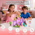 150pcs 3+,Boys Magnetic Blocks,Magnetic Building Blocks, STEM Sensory Toys with Princess Castle BuildCreative Magnet