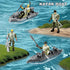 JASSKKBO 56-in-1 Sets 4-7 8-12, Army Men Toys for Boys Military Helicopter/Truck/Kayak Boat/Motorcycle/Army Men Action