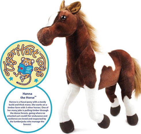 16 Inch TigerHart Hanna The Horse - Stuffed Animal Plush