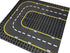 Apostrophe Games Building Block Road Base Plates for Large Blocks 7.5" x 7.5", 4 Street Baseplates (2 Straight & 2 Curved Roads) Compatible with Major Brands, STEM Learning