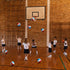 8 Pack 7 Inch Mini Rubber Basketballs Set with Air Pump, Junior Size 3 for Indoor Outdoor Games
