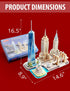 3D Puzzle for Kids Ages 8-10 - New York City STEM Projects, Arts and Crafts for 8-12 Year Old Girls, Birthday Gift