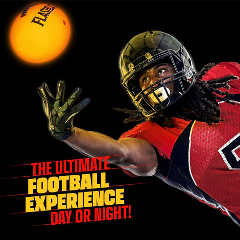 Light Up Football, Glow in the Dark Ball for Outdoor Sports, Birthday Gifts for Boys Ages 8-15+