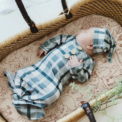 GRSSDER 3 Pack Stretchy Ultra Soft Bassinet Sheet, Universal Fit for Baby Cradle, Moses Basket, Stylish Print of Sunny