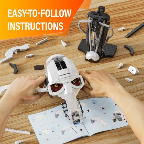 General Grievous Helmet Compatible with Lego, Building Blocks Set Collection for Adults or Boys (710PCS)