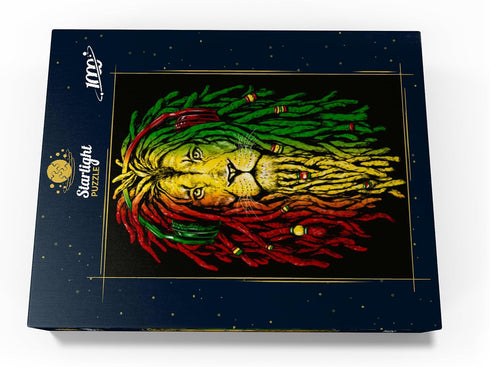 MyPuzzle Rasta Lion - Premium 1000 Piece Jigsaw Puzzle, Made in USA