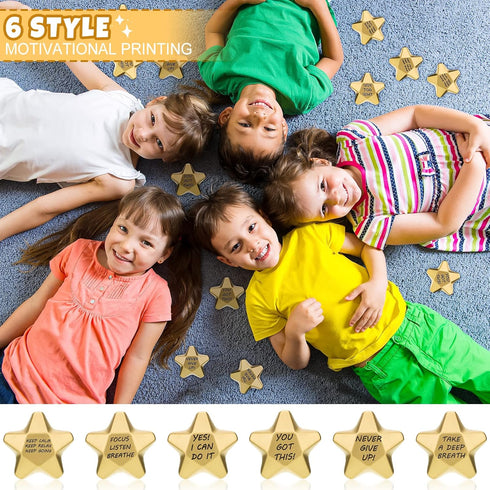 72 1.6 Inch DEEKIN Pieces Star Stress Balls Mini Foam Ball Stress Relief Toys for Teens, Adults, Student Prizes, Party