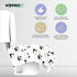 WIPEOUTX (20 Pack) 23x25 Inch Toilet Seat Cover XL Panda Print Toilet Seat Covers Disposable for Kids & Adults Soft