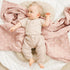 3 Pack 47 47 inches, Konssy Muslin Swaddle Blankets for Baby Girls Boys, Receiving Blanket Large x Soft Breathable