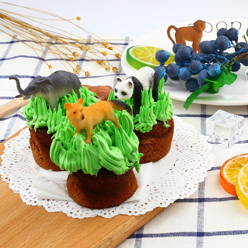 Animals Figure Set - 54 Piece Mini Jungle Toys, Realistic Wild Vinyl Plastic for Learning Party Favors