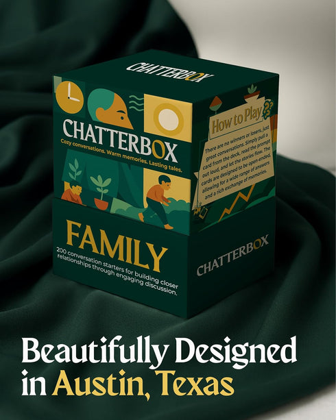 2+ Chatterbox Conversation Cards for Families & Parents, Share Life Stories & Connect with Family & Get to Know You