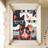 Bseiialft 52 28 Black White Cats Crib Sheets for Boys Girls Soft and Breathable Cotton Baby Sheets for Standard Crib