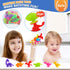 Baby Suction Cups - 16PCS Silicone Dinosaur Sucker Toys with Eggshell Storage, Sensory Bath Toys for Ages 4-8