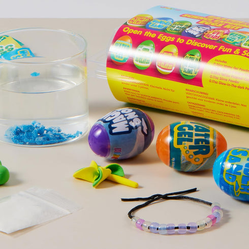 8 JOYIN Pcs Easter Science Experiment Eggs, Colorful Eggs Prefilled with Science Activity Kit, Easter Hunt, Basket