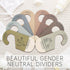ITDYB Closet Set 8 Baby Dividers for Clothes Organizer - of Wooden Double-Sided Baby Clothes Size Dividers form Newborn