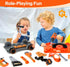3 in 1 Kids Tool Bench - Zealous 79pcs Toddler Tool Set with Electronic Toy Drill for Boys Age 3+