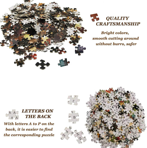 Whiskey - 1000 Pieces Jigsaw Puzzle for Adults, Premium Quality Recycled Material, Intense Colors