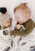 47" 47" Little Unicorn Deluxe Muslin Swaddle Blanket | Rayon Made from Bamboo | x | Unisex