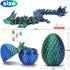 KZPPZ 4PCS 3D Printed Dragon Eggs with Dragon Inside, Easter Basket Stuffers for Teens, Easter Gifts for Kids, Easter