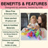 NAMUWASAE Set 31Pcs Travel Fidget Toy for Kids Sensory Kit for Stress Relief Creativity Mess Free Screen Free Play