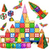 Magnetic Tiles Clear Colors, Magnet Blocks for Kids, STEM Magnetic Blocks for Toddlers, Girls, and Boys