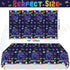 4Pcs Video Game Party Tablecloth, Neon Game On Table Covers, Rectangular Table Decoration Gaming Night Birthday Party Decorations for Kids Boys Girls, 51x107Inch
