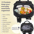 Backpack, Pack RUVALINO Diaper Bag Multifunction Travel Maternity Baby Changing Bags, Large Capacity, Waterproof, Black
