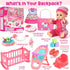 12in Set 20pcs Bag/Cradle/2 3 4 5 6 Golray Girl Baby Doll Crib and High Chair - Sound&Pee Interactive Baby Doll