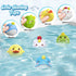taseyok Toddler Bath Toys, Baby Bathtub Toys with Elephant Shower Sprays and Slide Track, Fishing Floating Animals