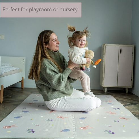 Tummy 72x48 Inches Taf Toys Baby Play Mat - Play Pen Time Mat & Crawling Mat Foam Play Mat for Baby with Interlocking