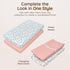 Sets 28"x52", 8" 2Pack 100% Baby Crib Sheets Girls Toddler Bed Sheets Cotton Fitted Crib Sheet Deep Pocket, Baby
