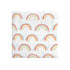 NoJo Super Soft Rainbow Nursery Crib Fitted Sheet - Yellow, Orange, Aqua, White