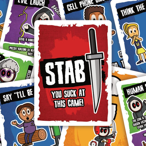 Don't Get Stabbed!: The Party Game for Adults, Exciting Card Game to Kill Family and Friends, Great for Halloween