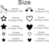 Unicorn Rainbow Star Heart Wall Decal, Removable Vinyl Wall Stickers for Baby Kids Bedroom Nursery Decor A13