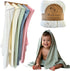 Little Shoots Baby Co. Set 35" 35", Hooded Baby Toddler Towel and Washcloth Made with Viscose from Bamboo, Large Size