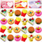 JOYIN 36 Pieces Valentines Day Gift Cards - 3D Dessert Erasers for Kid Classroom Cards, Party Favor Toy Supplies.