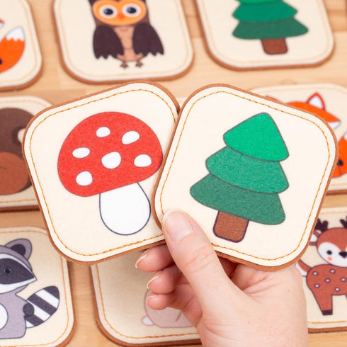 24 1+ 13 Felt Matching Game for Ages Soft and Safe for Ages Montessori Memory Game Sensory Flash Cards Best Educational