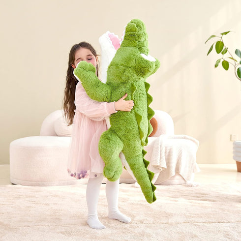 30" IKASA Giant Crocodile Stuffed Animal Plush Toys,Soft Toy Alligator Large Cute Huge Jumbo Big Size Kawaii Fluffy Fat