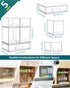 Azorteja Countertop 5Pack Baby Bottle Organizer for with Dust Protection, Stackable Baby Organizers and Storage