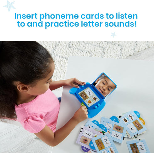 hand2mind Talking Mirror My Sounds Phoneme Set, Phonemic Awareness and Speech Therapy Materials, Toddler Talking Flash