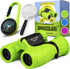Promora Binoculars for Kids, Set with Magnifying Glass & Compass, Purple, for Ages 3-12